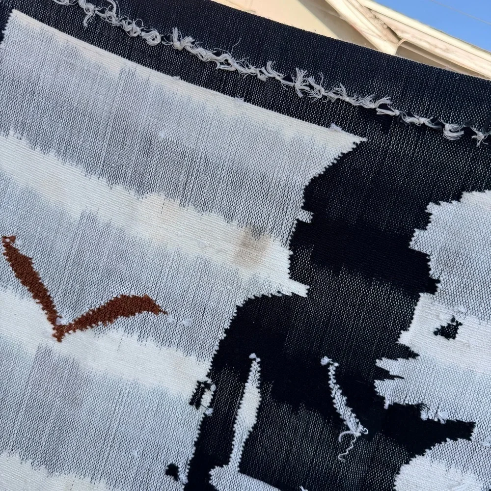 Narda's Rare wool boho handwoven wall hanging